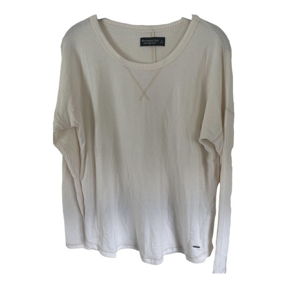Abercrombie & Fitch Sweaters - Abercrombie & Fitch Womens‎ Off white sweater - Size Large